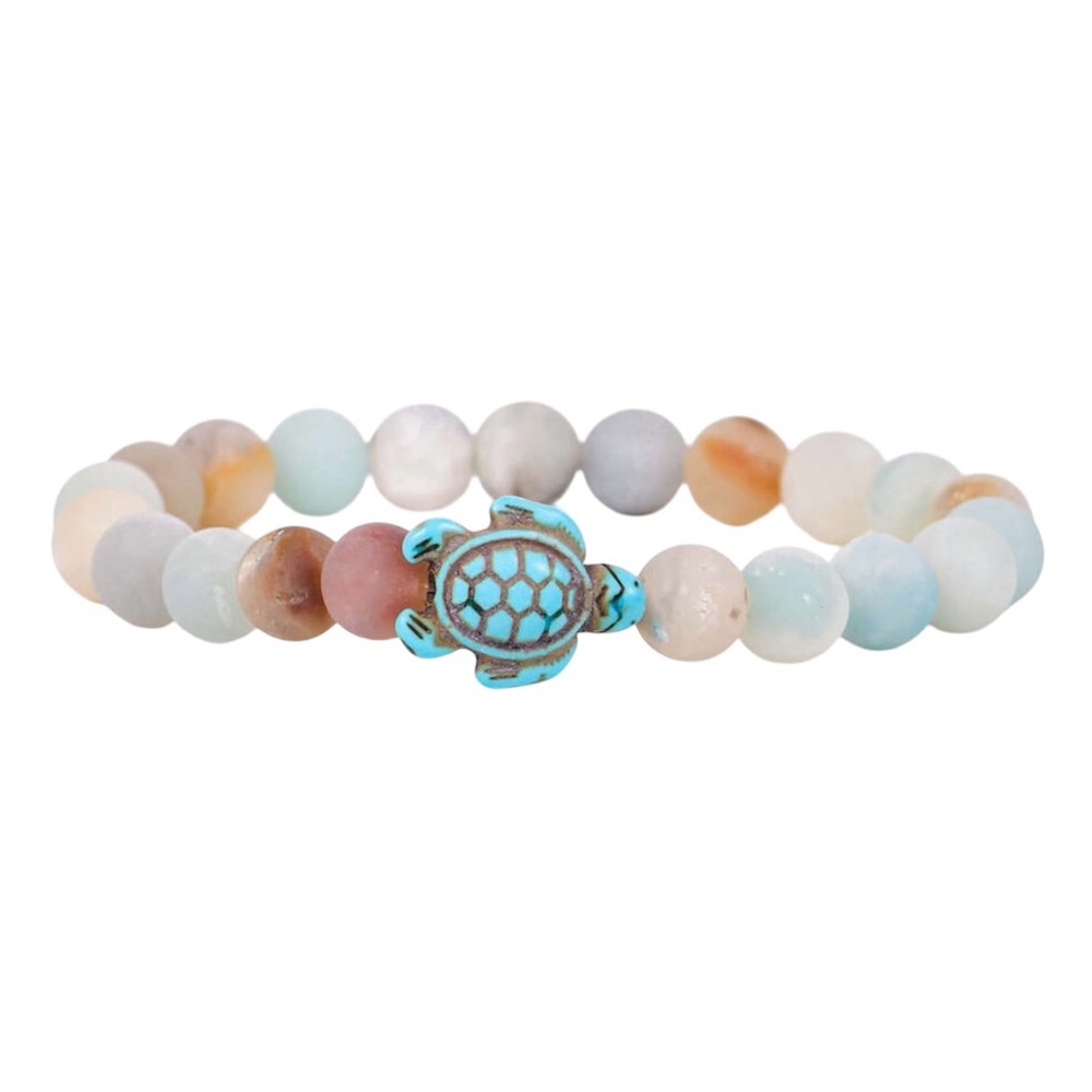NWT Fahlo Sky Stone Turtle Journey Bracelet